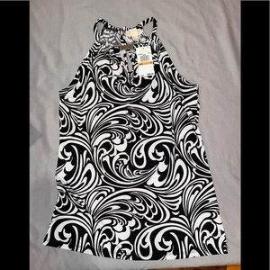 MICHAEL KORS Black & white Blouse NEW w/tags